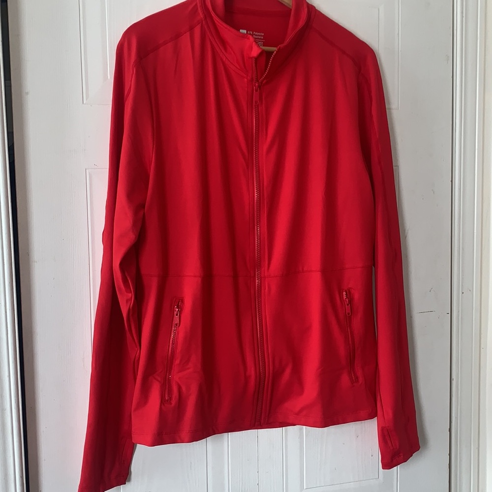 Red athletic jacket size XXL New
